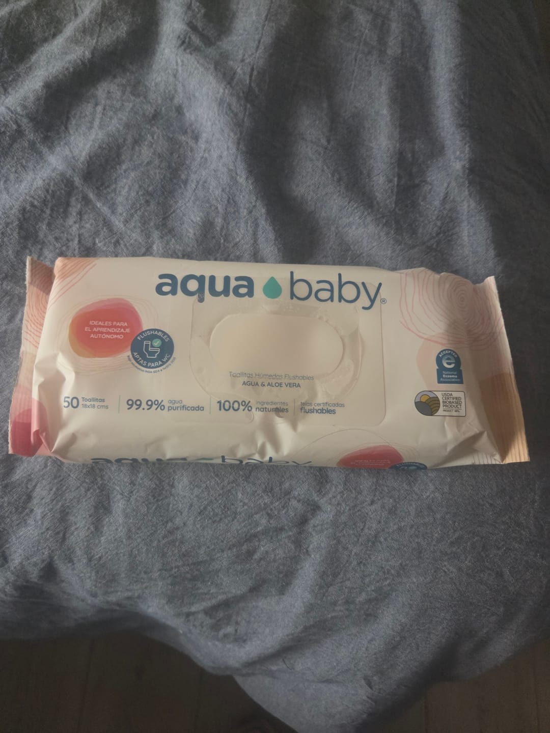 Customer photo review of Aqua Baby Flushables 36 Bolsas de 50 Toallitas Húmedas