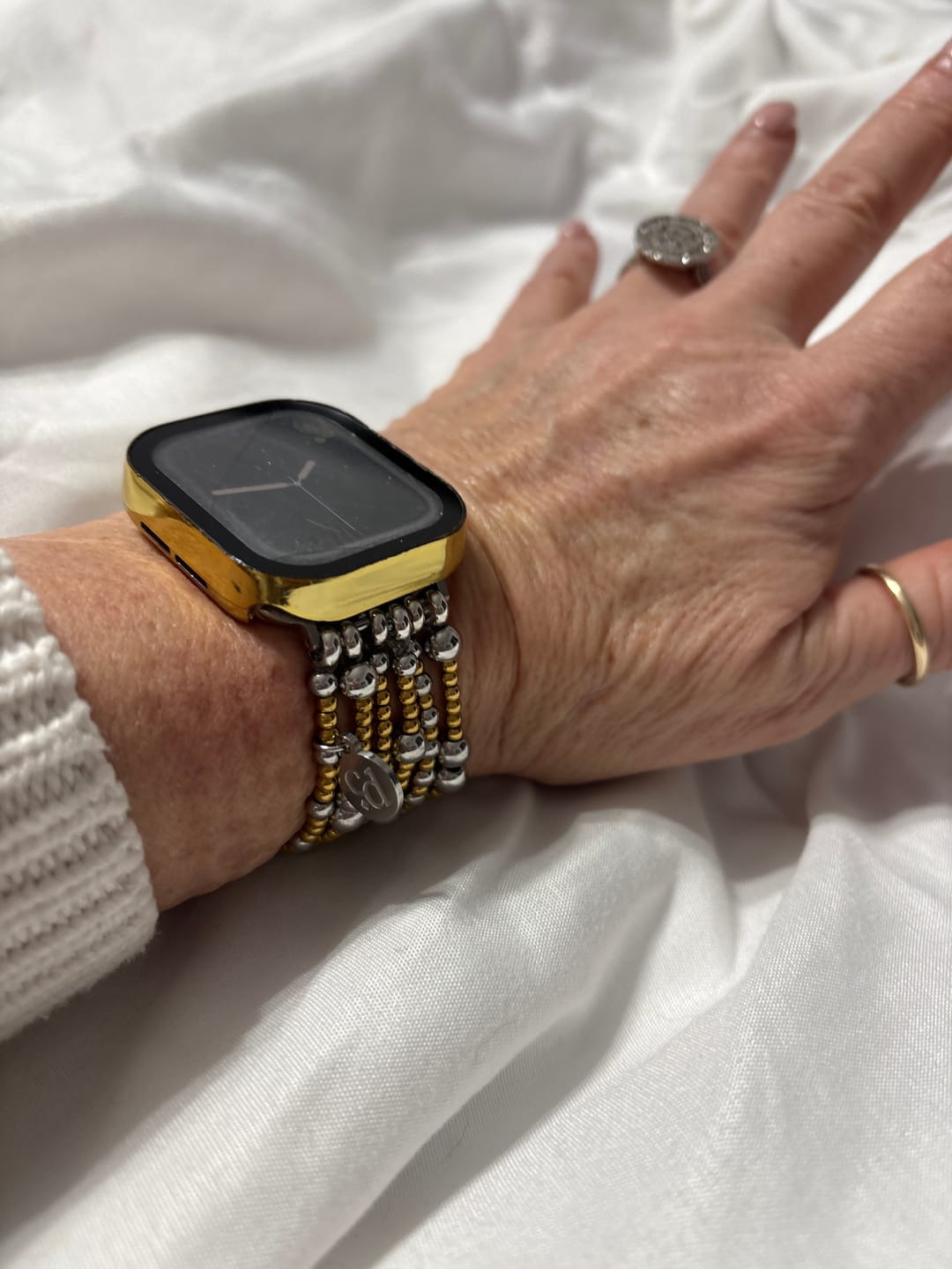 Customer photo review of Eternal Glow Stretch Apple Watch Strap