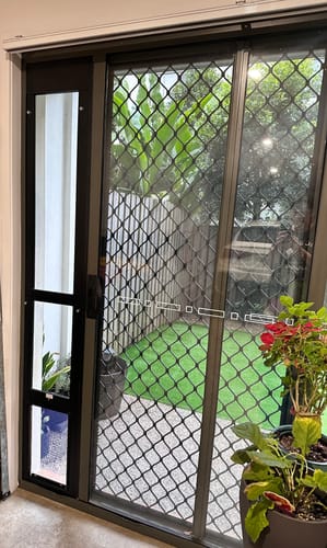 Customer photo review of Patio Pet Door Insert