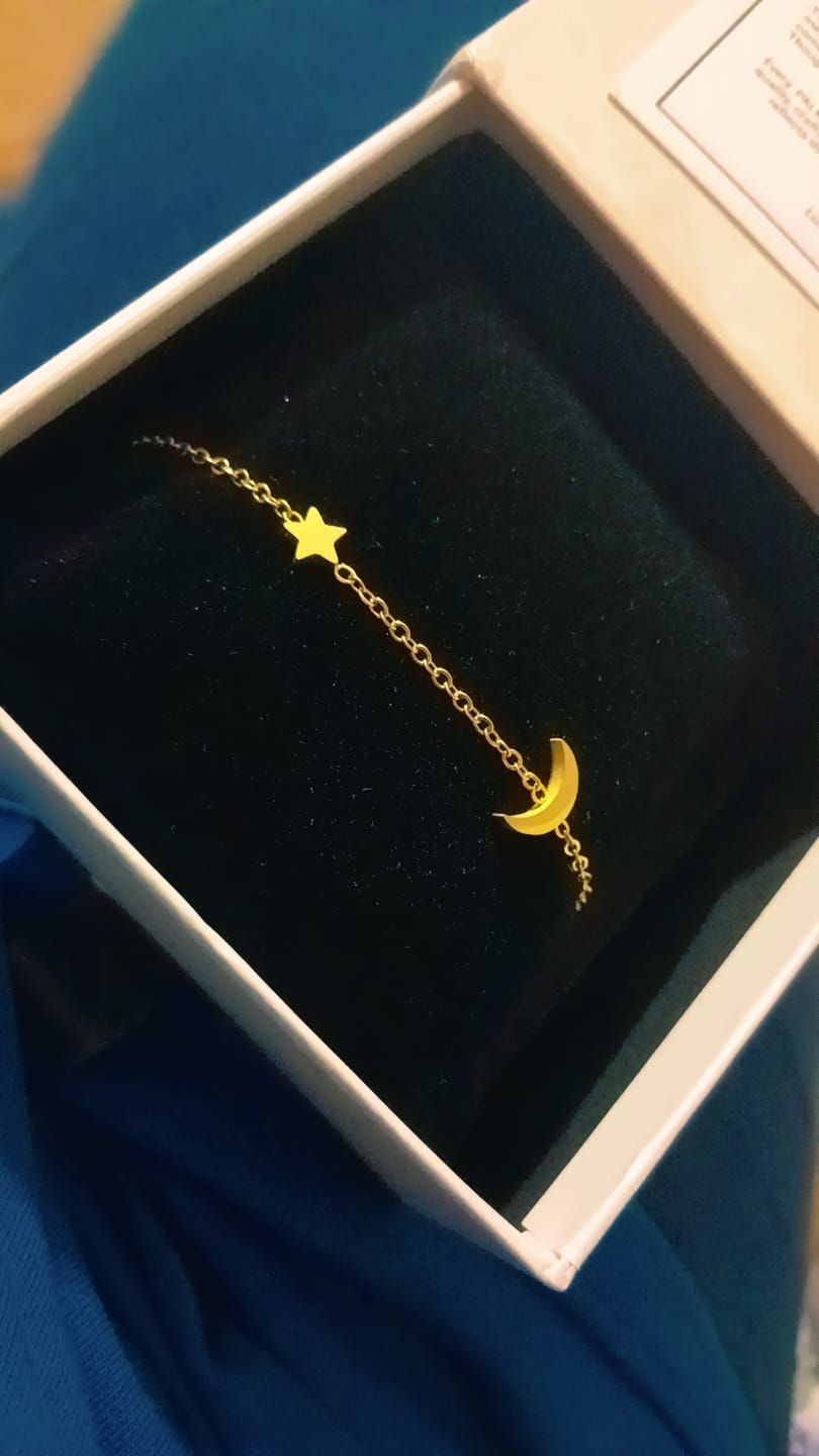 Customer photo review of Star Moon Bracelet