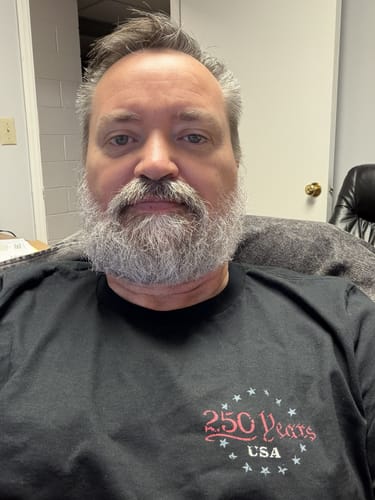 Customer photo review of 250 Years Flag Shirt