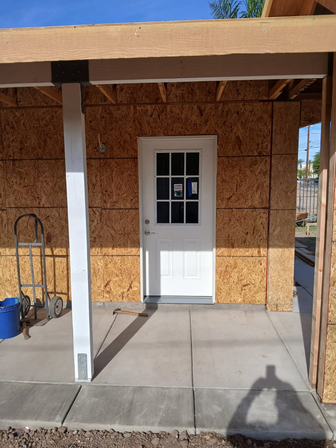 Customer photo review of 36" x 80" Smooth Fiberglass Entry Door & Framing Kit (9 Lite Glass)