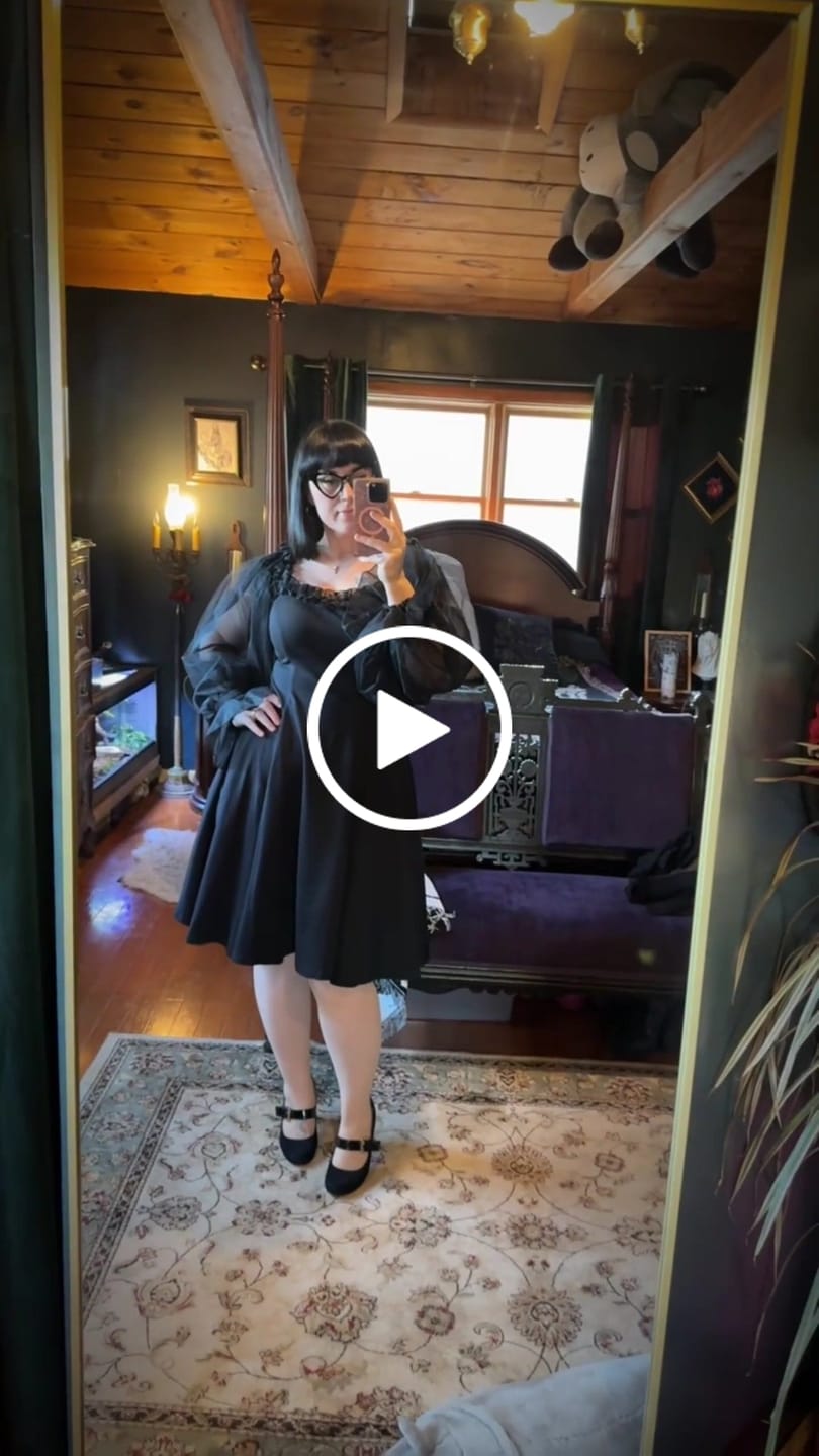 Customer video review of Memento Mini Swing Dress in Black