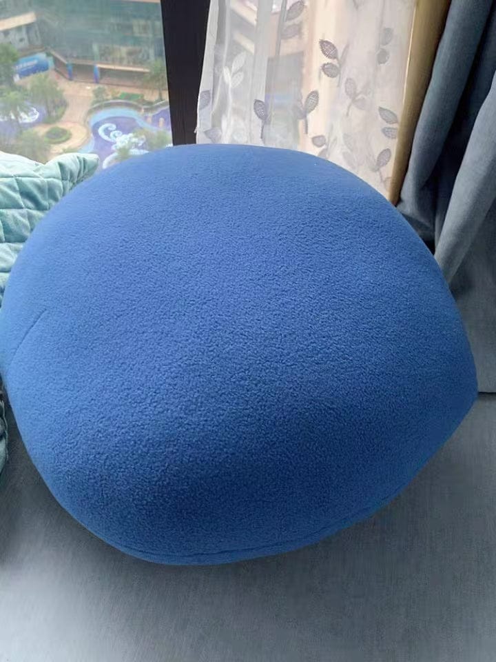 Customer photo review of Stone Pouf Boulder Pillow – Soft Sculptural Floor Cushion | GabyBerg