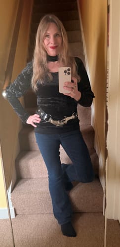 Customer photo review of PRE-ORDER - Victorian Hands Belt in Silver