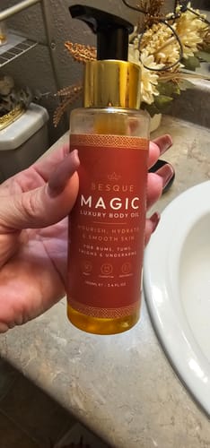 Customer photo review of Besque® Magic Body Oil - 100ml
