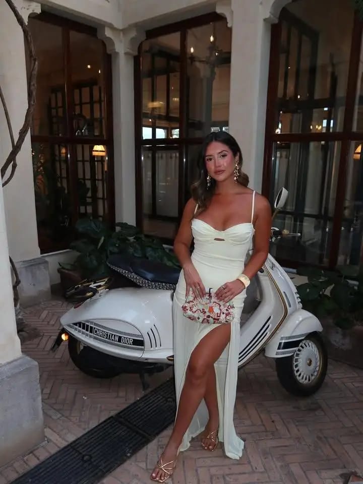 Customer photo review of Lara Backless Strap Maxi Dress