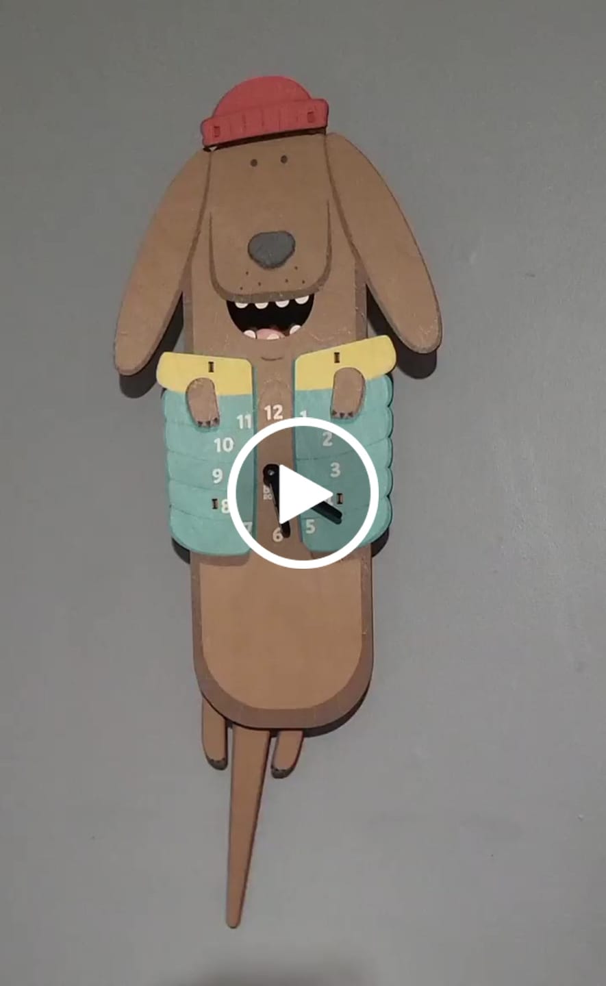 Customer video review of Gus the Dachshund Pendulum Clock