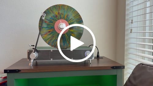 Customer video review of VS-01 Bluetooth Vertical Turntable