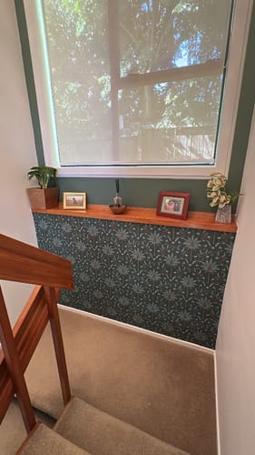 Customer photo review of Ariara - Palm Trellis - Wallpaper - Green