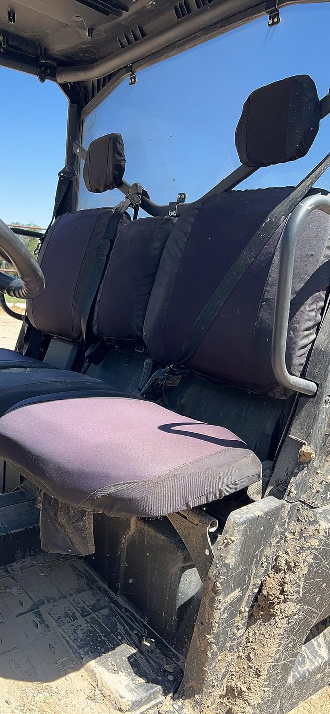 Customer photo review of UTV Seat Cover for Can Am Defender