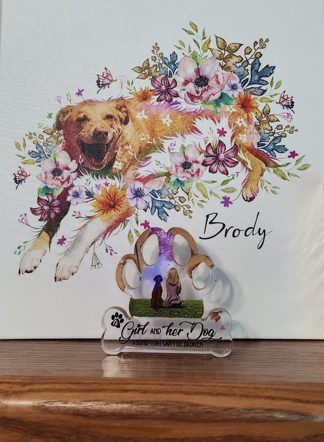Customer photo review of Flowerpup Custom Pet Portrait (Humans too!)