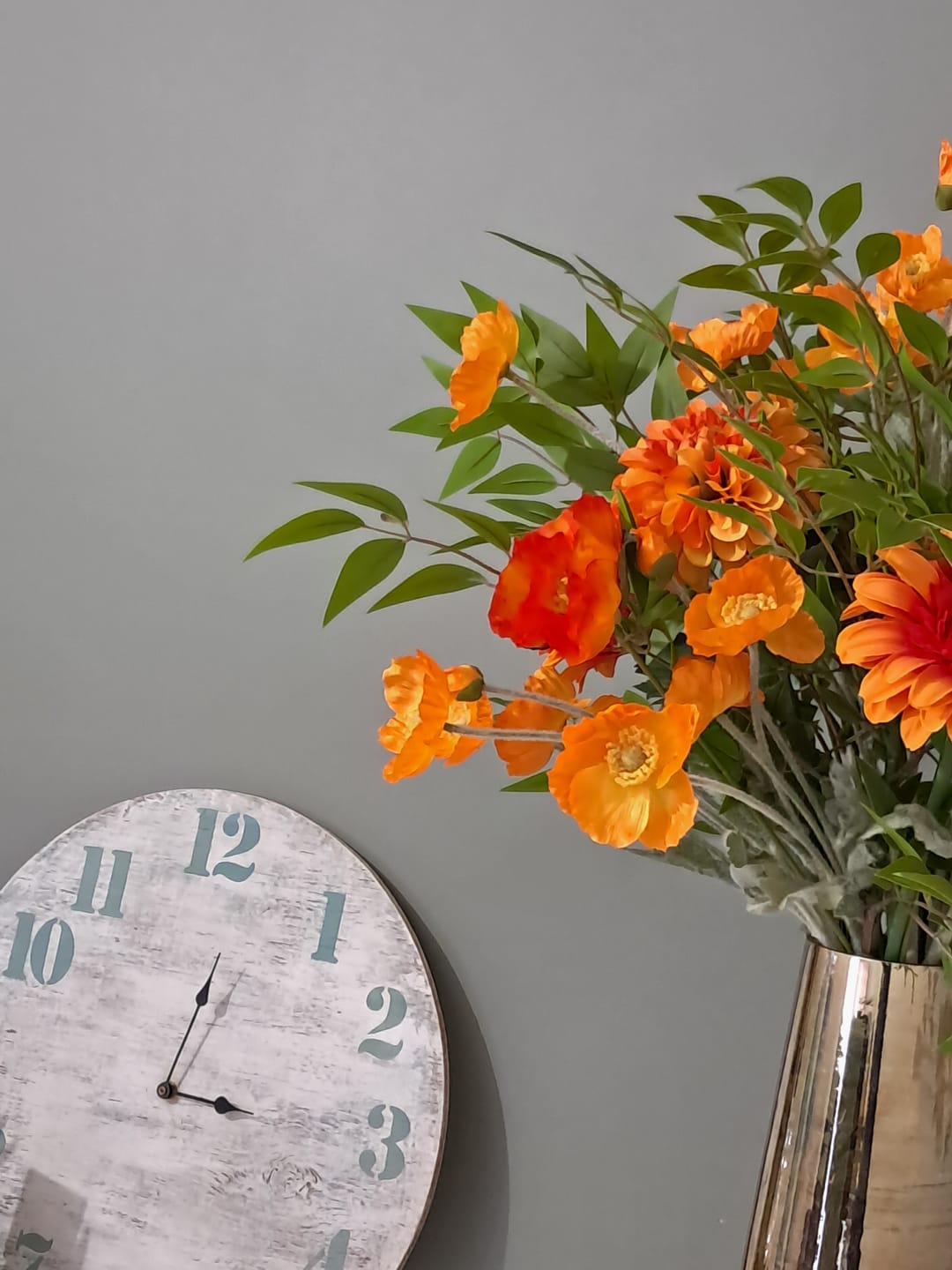 Customer photo review of Zijden Klaprozen - Licht oranje