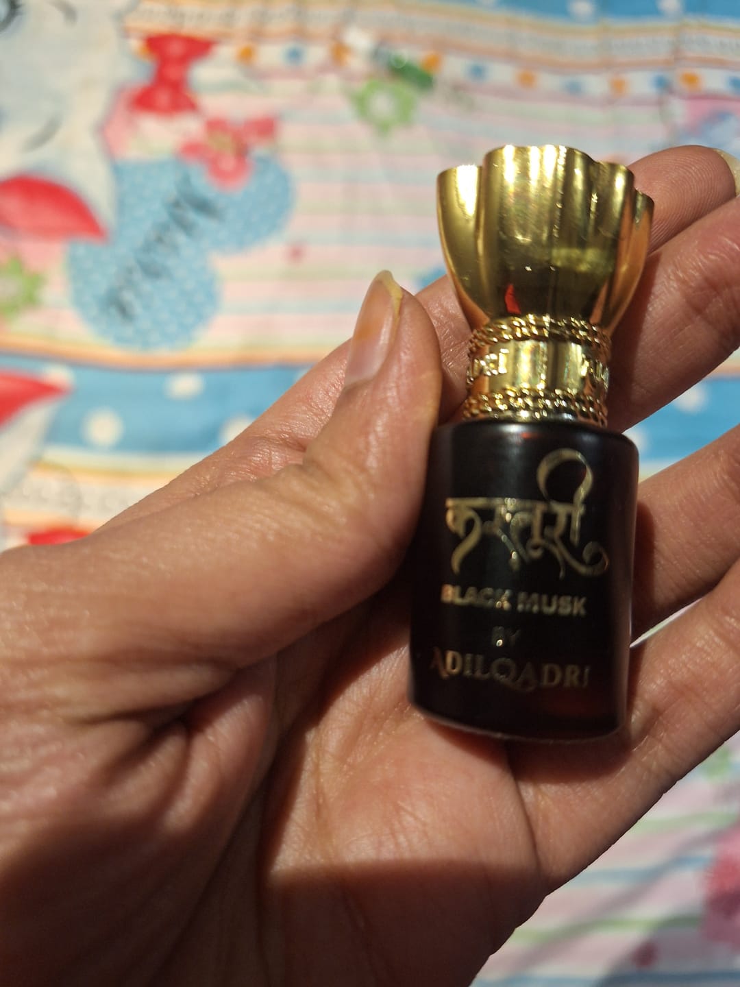 Customer photo review of Kasturi Musk Attar Perfume 5.5 ML