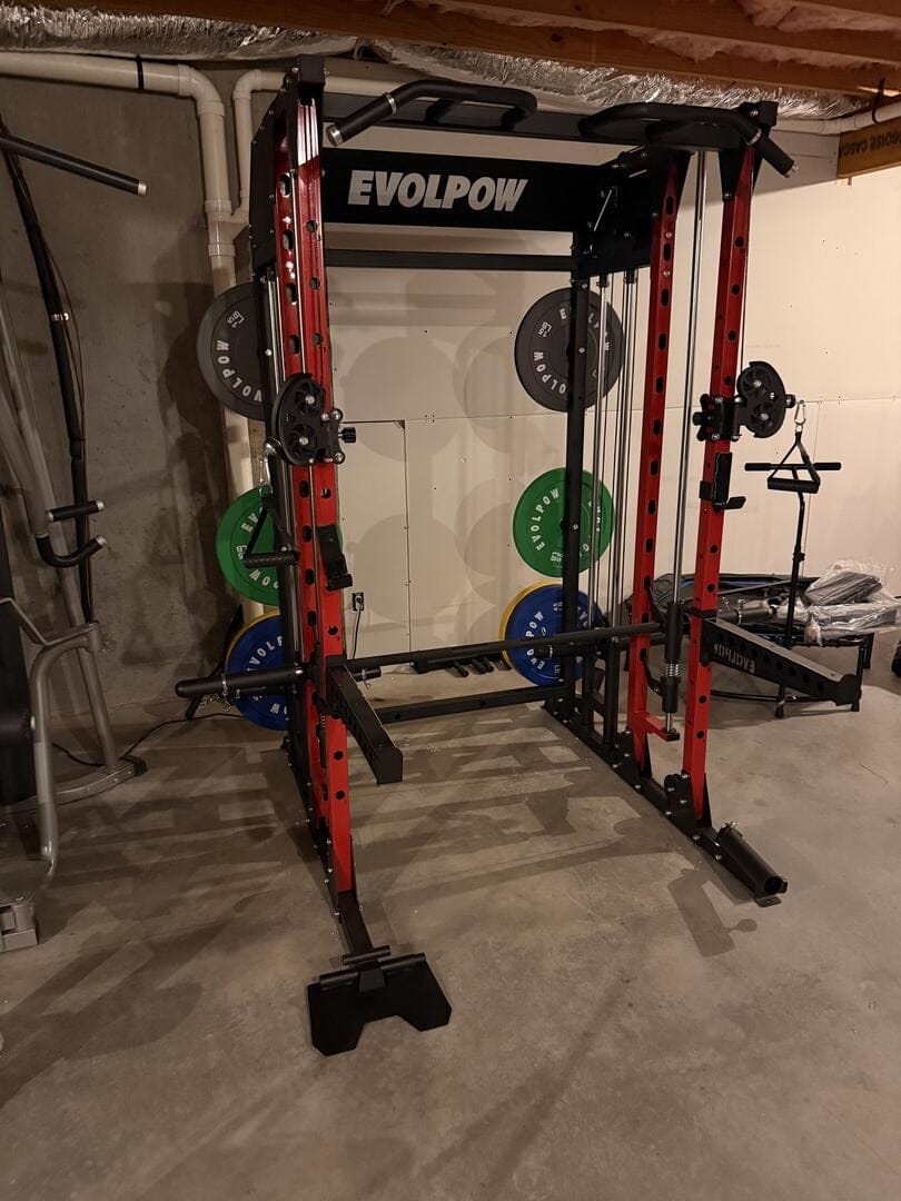 Customer photo review of EVOLPOW M2B Brute All-In-One Smith Machine Home Gym
