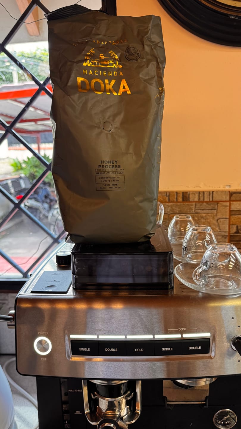 Customer photo review of Café Hacienda Doka Honey Process