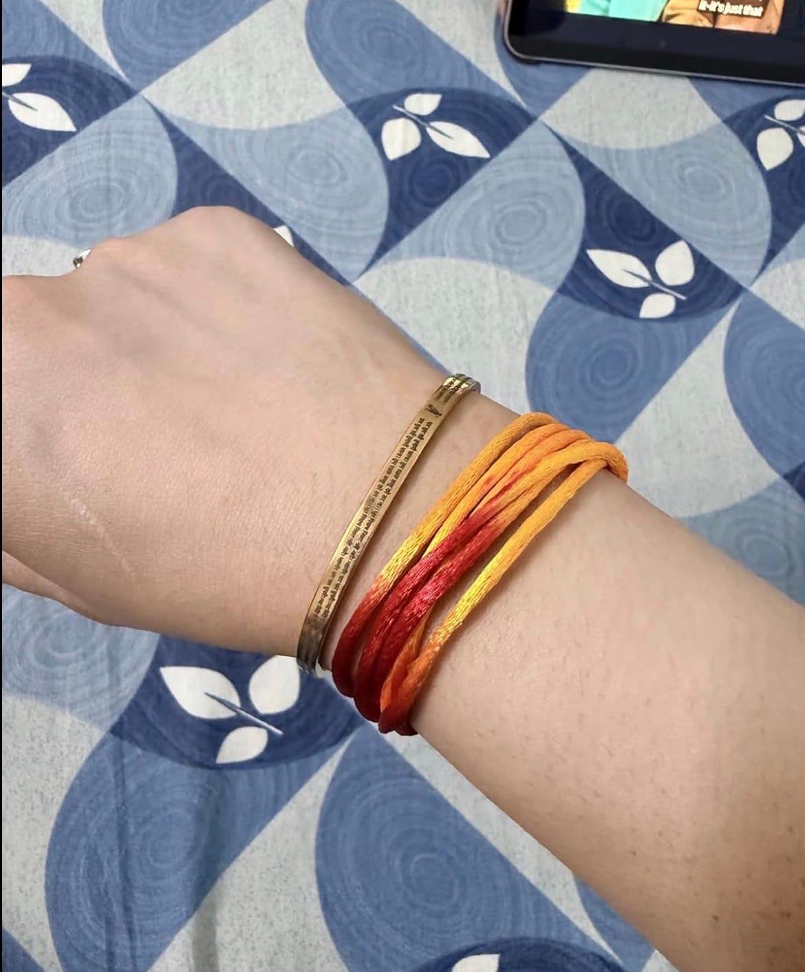 Customer photo review of Hanuman Chalisa Classic Bracelet