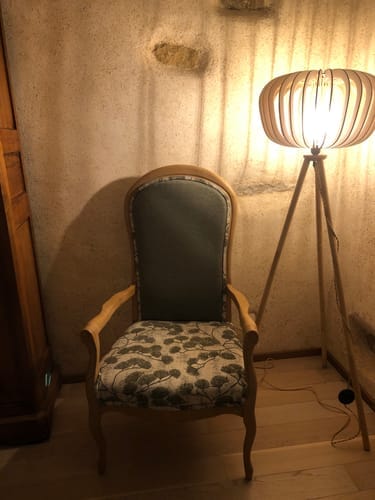 Customer photo review of Agathe teinté Chêne | Lampadaire