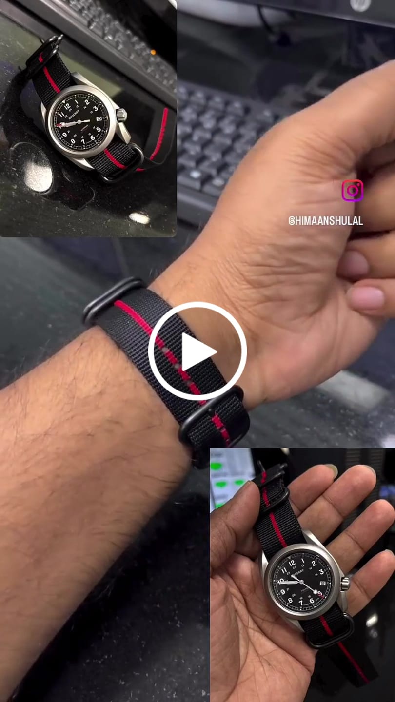 Customer video review of VOYAGER - 100M Waterproof Titanium Automatic Field Watch | Black