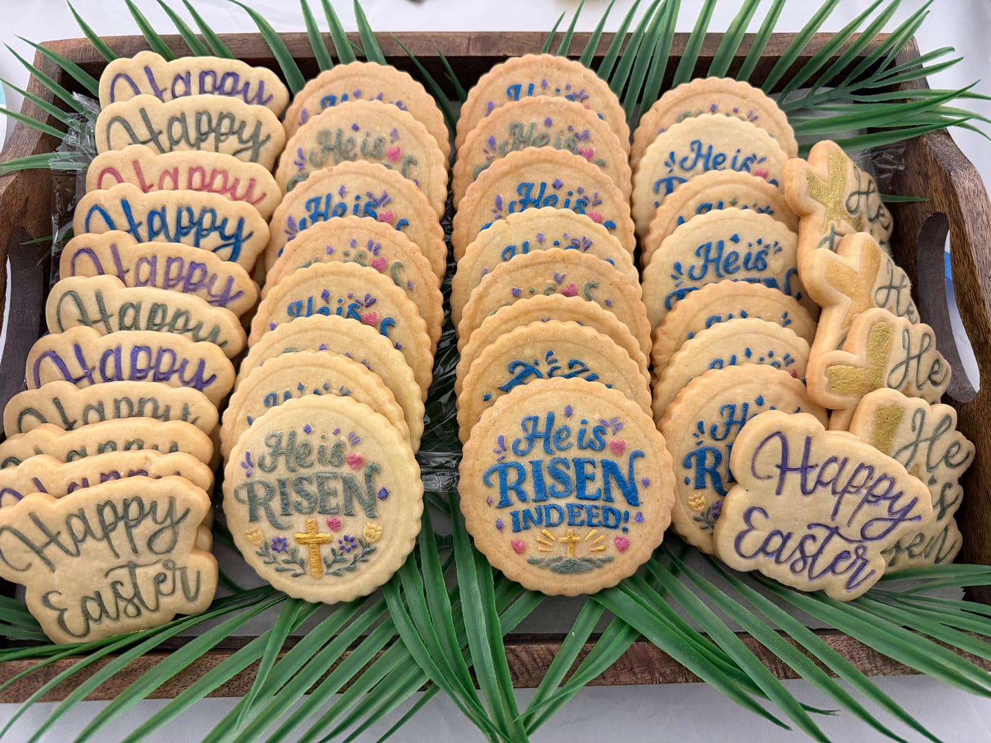 Customer photo review of Embossed Easter Cookie Stamp - He is Risen SET OF 2