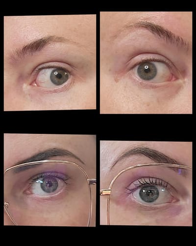 Customer photo review of 3D Eyebrow Dye Cream