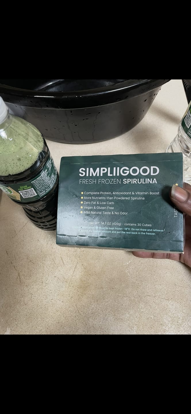 Customer photo review of Fresh Spirulina SimpliiGood