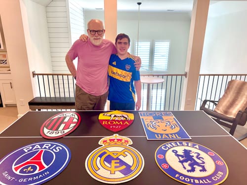 Customer photo review of AC Milan® Logo - Wooden Puzzle
