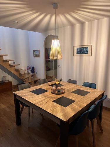 Customer photo review of Andromède teinté Chêne | Suspension