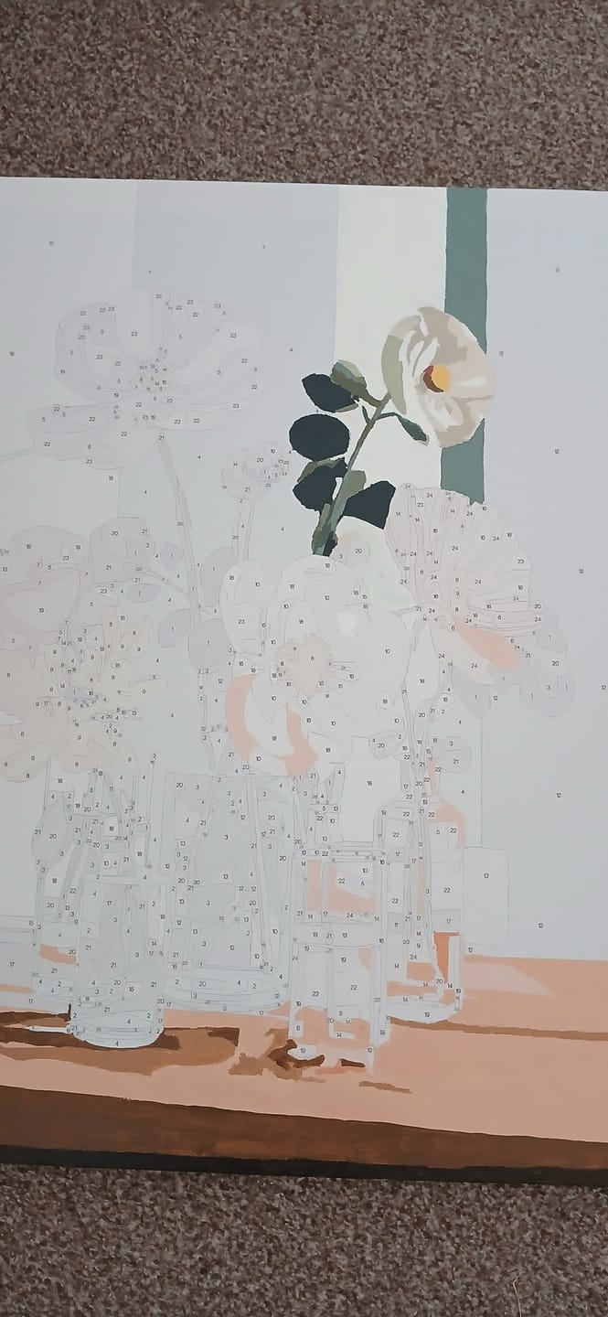Customer photo review of Beauty in glass | Paint by Number