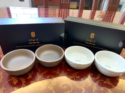 Customer photo review of Earth Espresso Cups - OurCoffeeShelter
