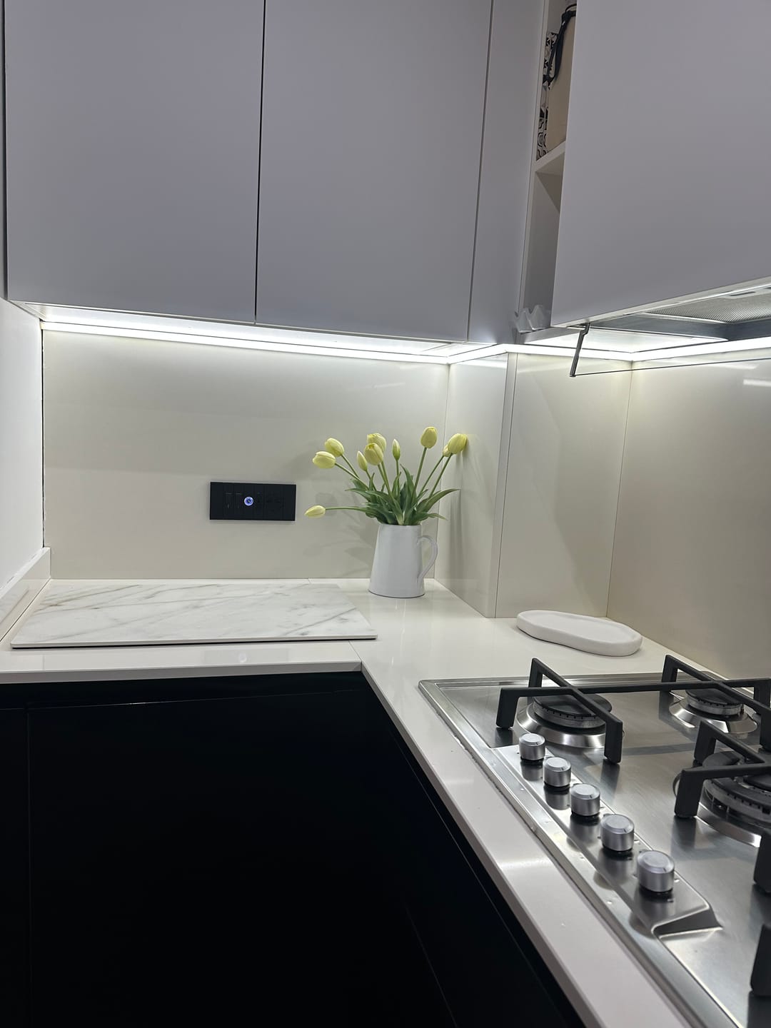 Customer photo review of Tagliere Golden White Satin - Opaco - 40x60cm