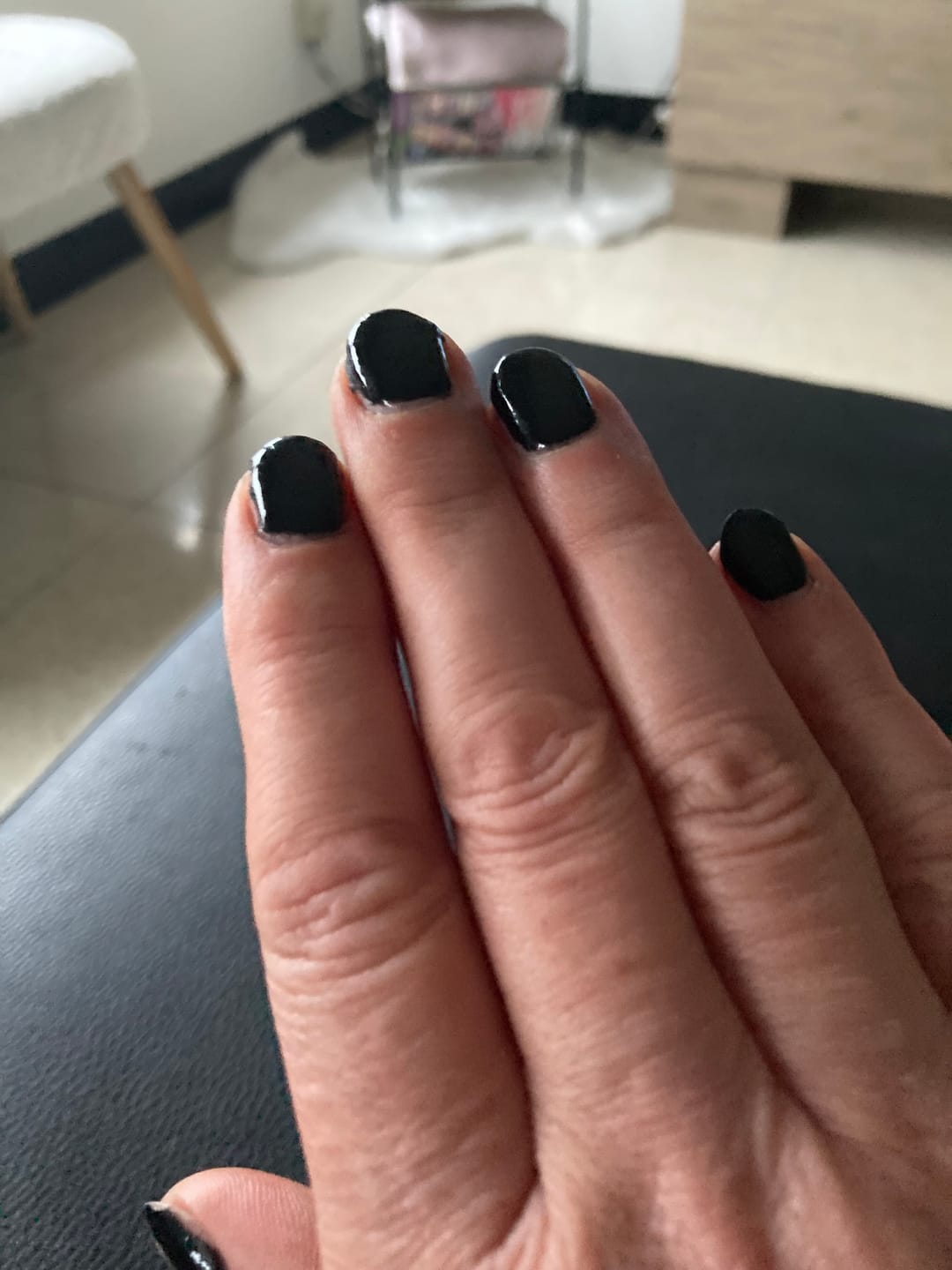 Customer photo review of Sapphire Black Dipping Powder