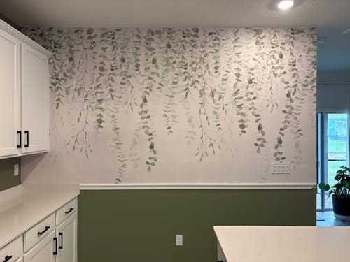 Customer photo review of Joanna - Olive Branches on Texture Wallpaper