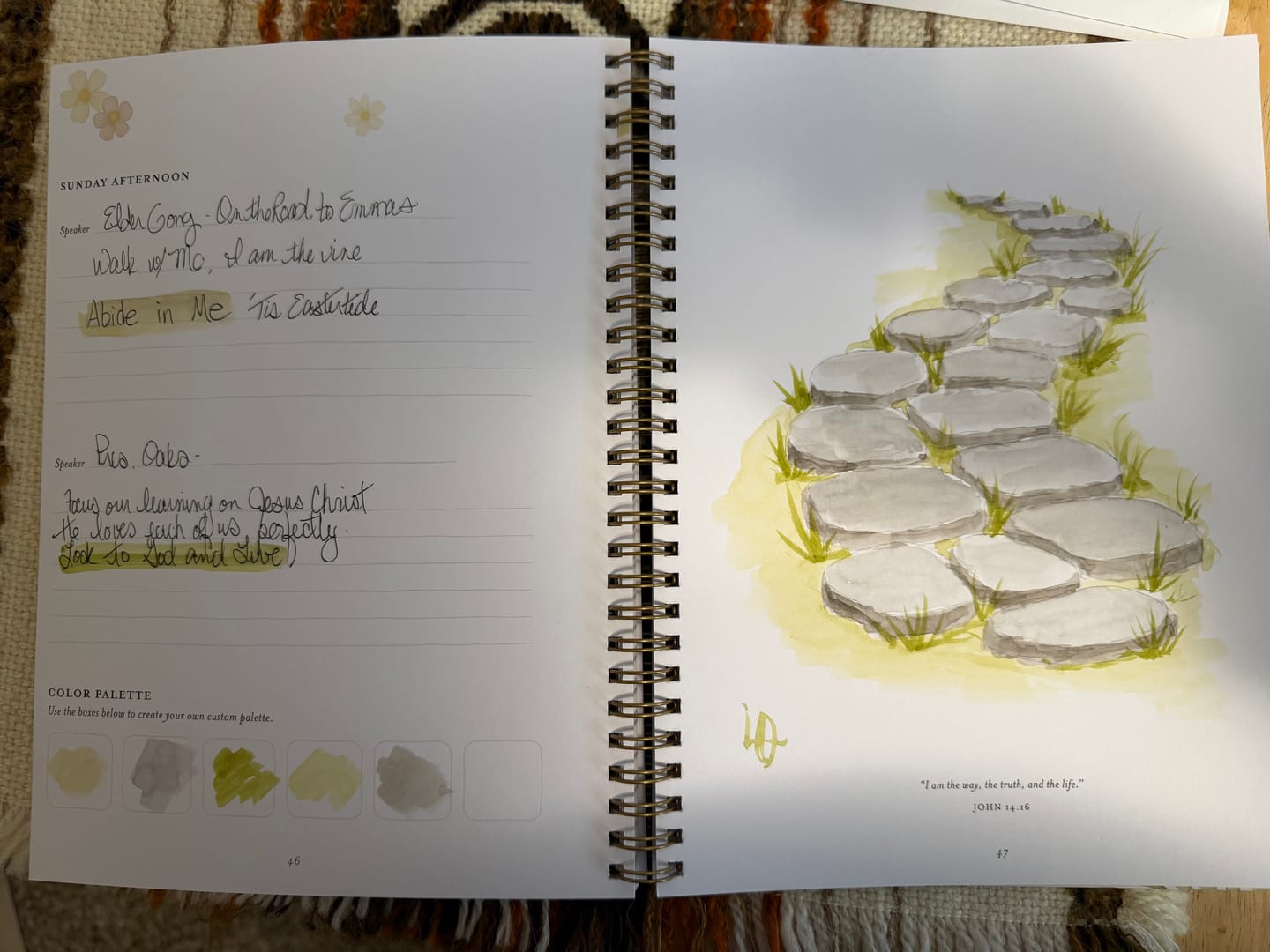 Customer photo review of APR26 General Conference Watercolor Workbook