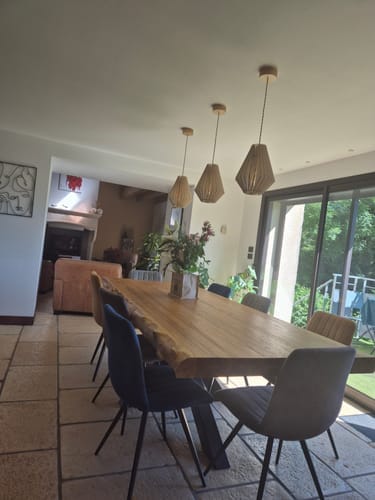 Customer photo review of Ambre teinté Chêne | Suspension