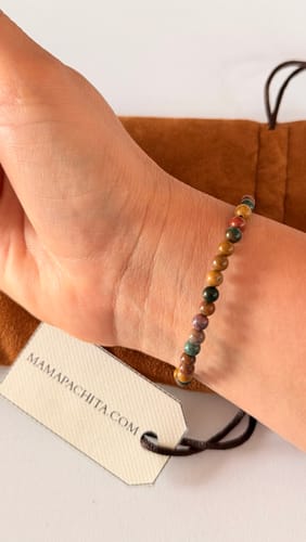 Customer photo review of Pulsera de Jaspe Oceánico (4 mm)