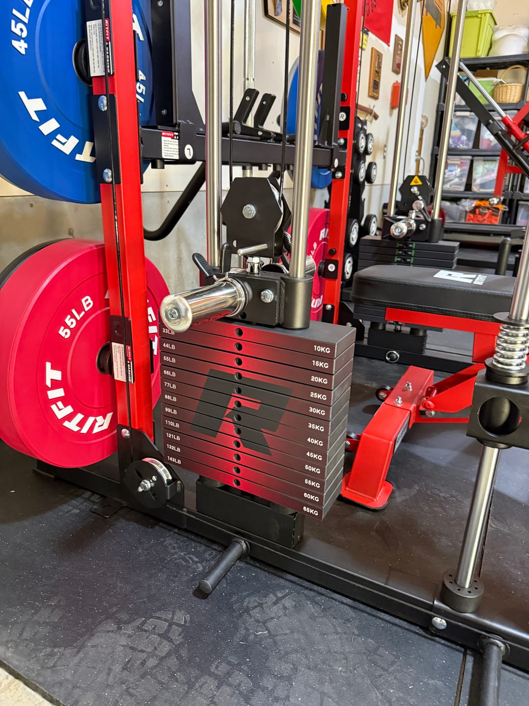 Customer photo review of RitFit WSM1 Weight Stack Set 264lbs for M1 PRO