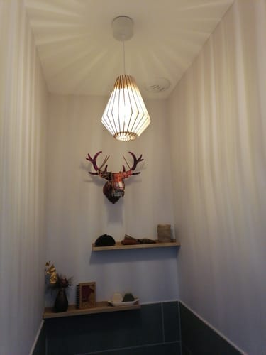 Customer photo review of Ambre teinté Chêne | Suspension