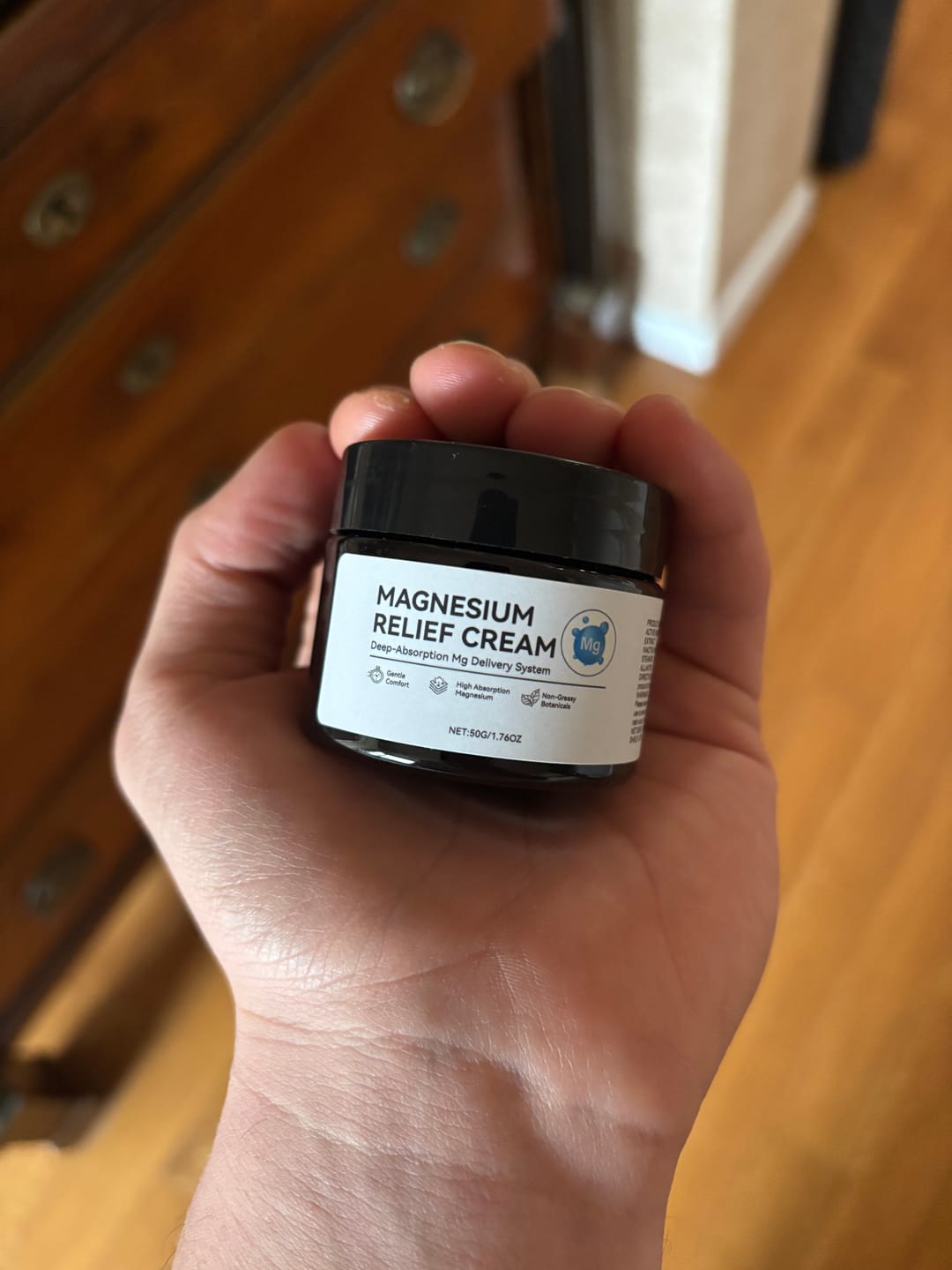 Customer photo review of Crema al magnesio per massaggi articolari
