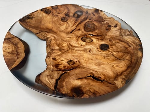 Customer photo review of 15" Round x 2" Deep Silicone Mold For Epoxy Resin