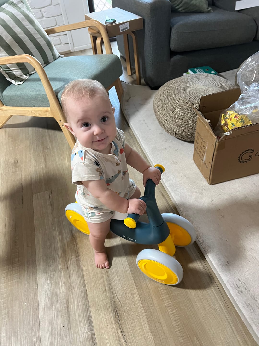 Customer photo review of Baby Balance Bike 4 Wheels