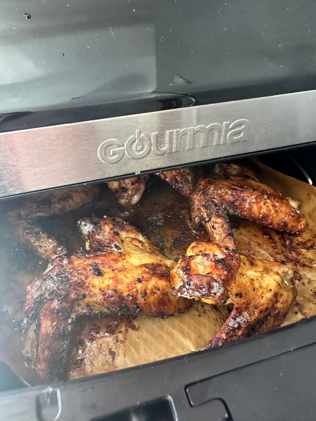 Customer photo review of Disposable Air Fryer Baking Paper Non-Stick Liner