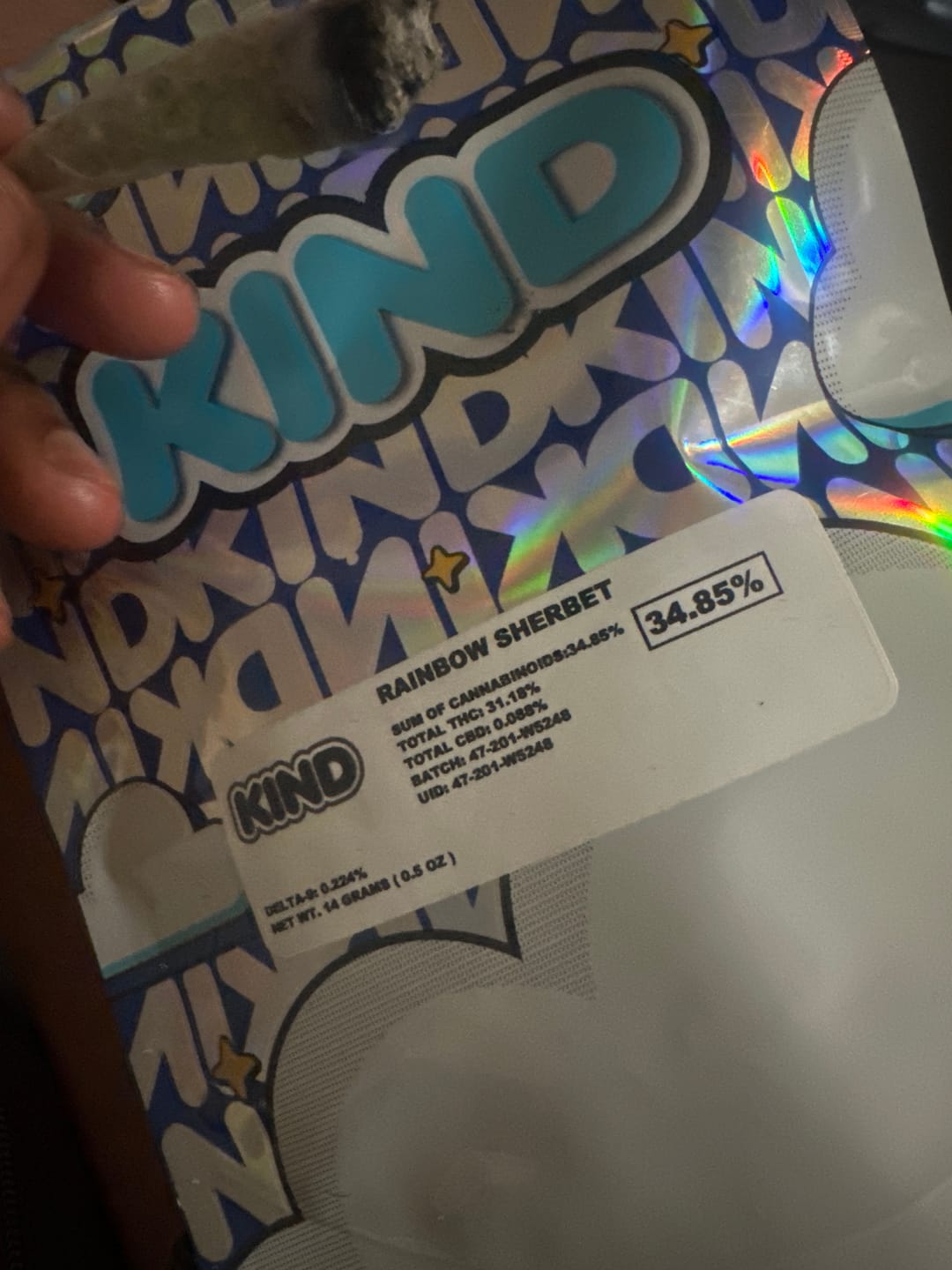 Customer photo review of Rainbow Sherbet - 14 Grams - Hybrid