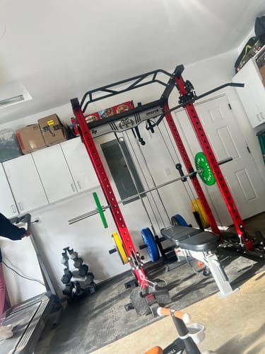 Customer photo review of EVOLPOW P3A Tank Upgraded All-in-One Power Rack Home Gym - Best Seller
