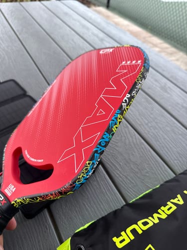 Customer photo review of Blackout Camo Edge Tape (3 pack) - Pickleball Paddle Edge Tape