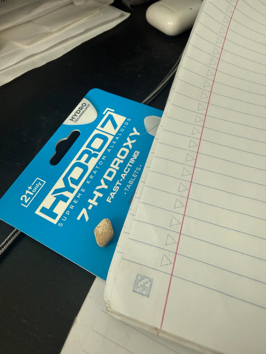Customer photo review of 7-Hydroxy Tablets - 20MG (5 Count) 100MG