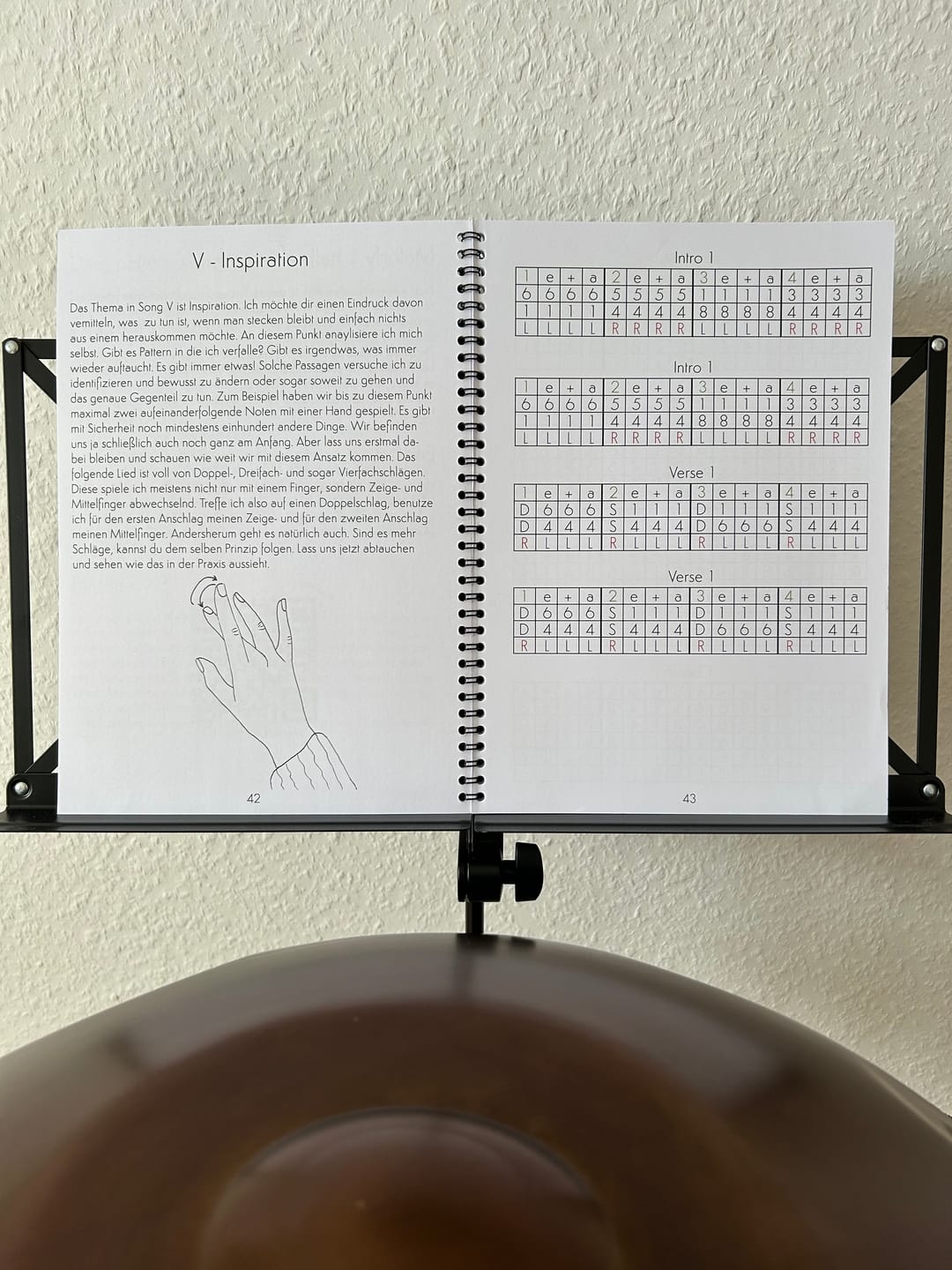 Customer photo review of Handpan Buch die SOng Methode für Handpans" - von Louis L."