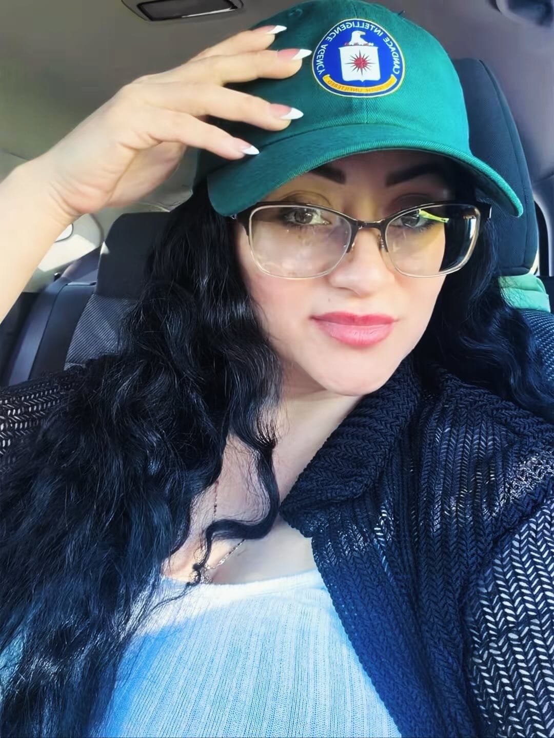 Customer photo review of Candace Intelligence Agency Hat