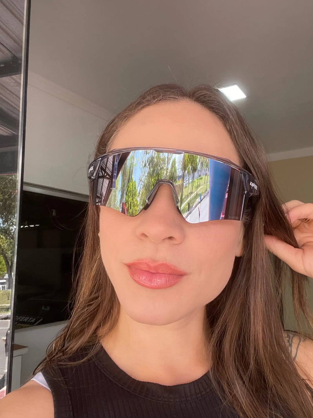 Customer photo review of Futuristic Sunglasses "Vector"