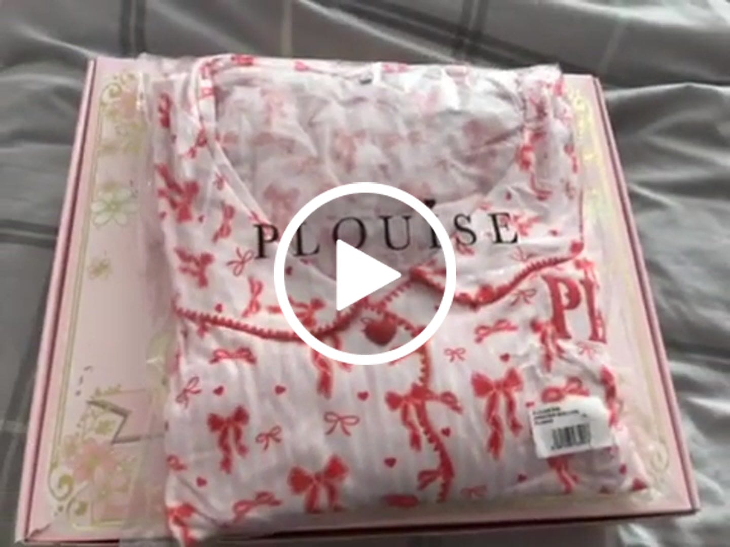 Customer video review of Women's Christmas Bow Pyjama Trouser Set